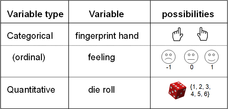 types of variable
